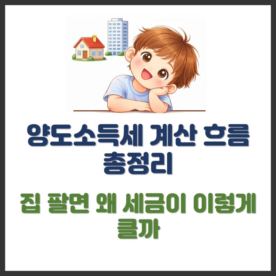 양도소득세 계산법 2026: 집 팔 때 세금 폭탄 피하는 방법