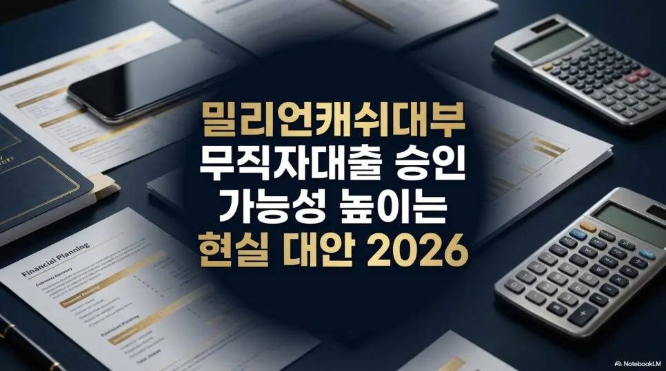밀리언캐쉬대부 무직자대출 승인 가능성 높이는 현실 대안 2026