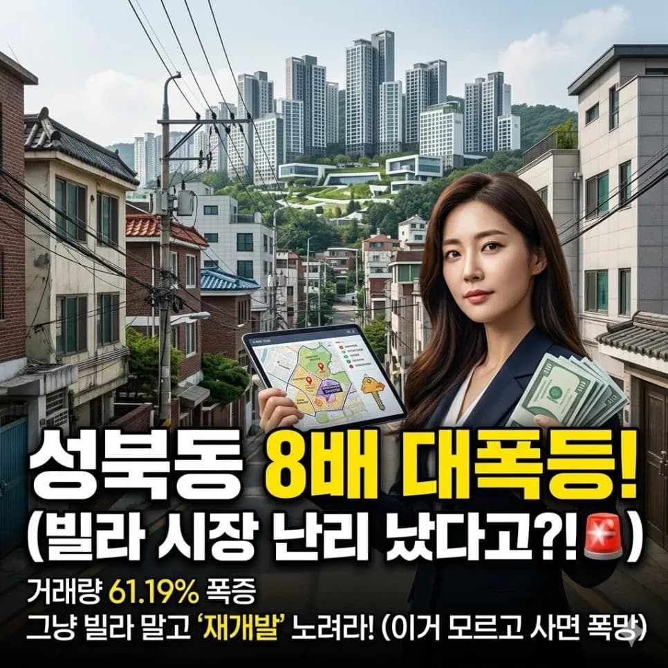 성북동 빌라 투자 2026: 재개발 기대감 8배, 옥석 가리는 법