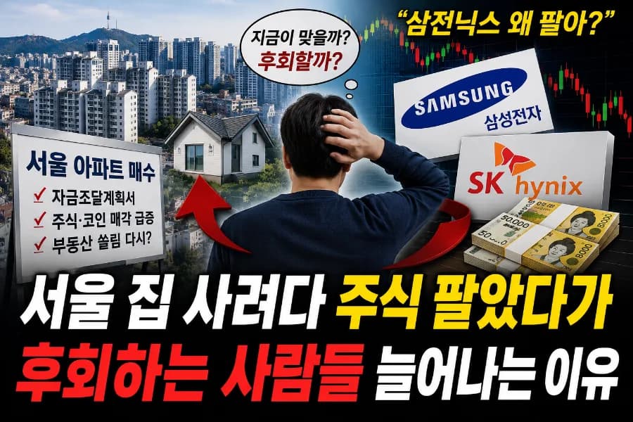 삼성전자·하이닉스 매도 후 집 구매 2026년, 현명한 선택일까?