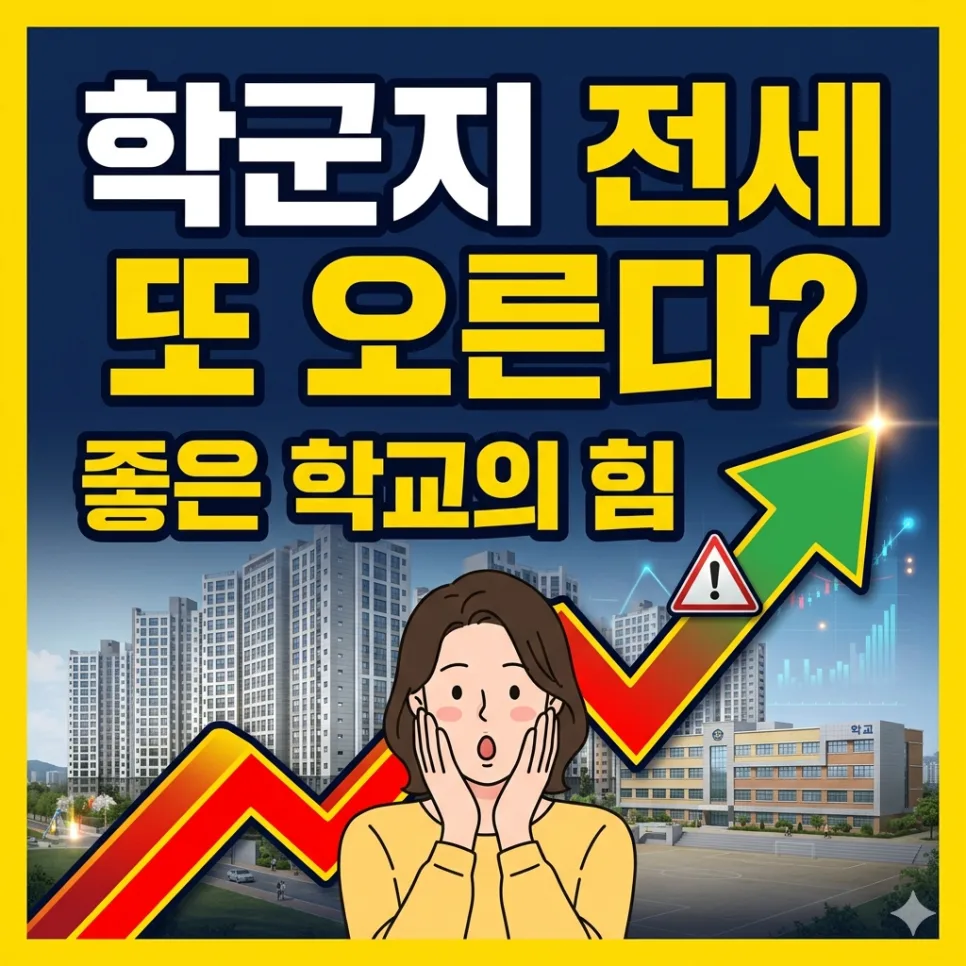 학군지 전세가 강세 2026년 전망: 아이 키우기 좋은 동네 찾는 법