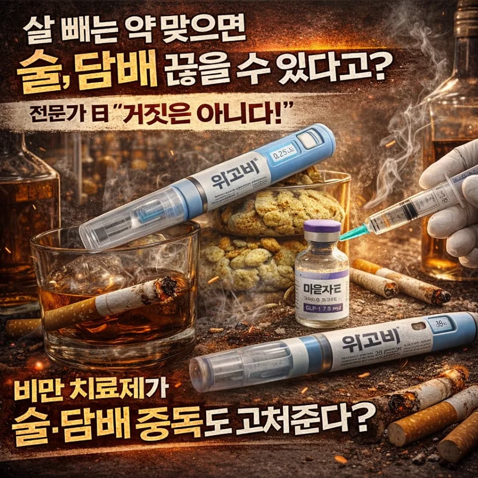 비만약, 술 끊게 돕는다고? GLP-1 효과 2026년 분석