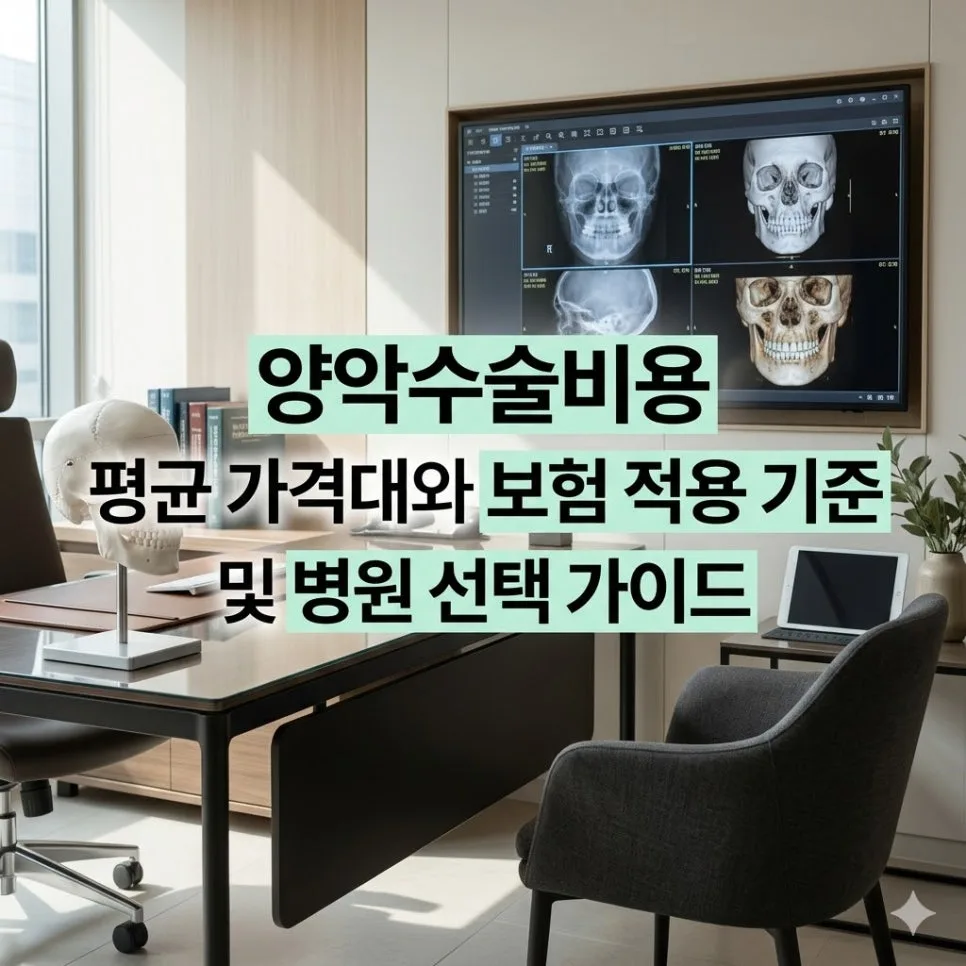양악수술 비용, 보험 적용 기준 및 성공 병원 선택 가이드 2026