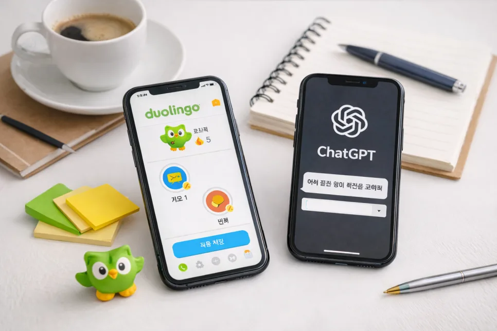 영어 공부 덜 까먹는 비법: 듀오링고+ChatGPT 루틴 2026