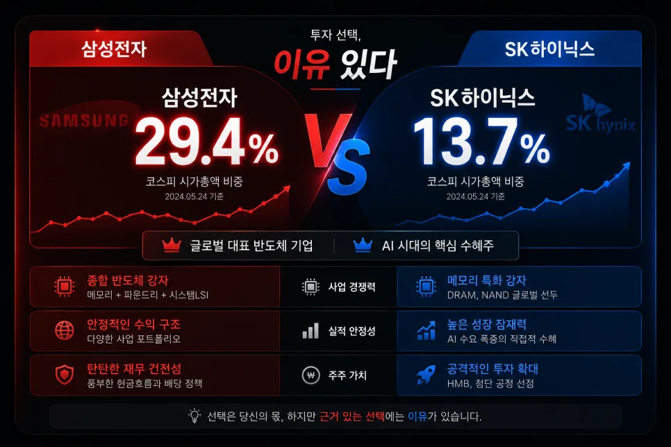삼성전자 vs SK하이닉스: HBM 경쟁 2026년 전망과 투자 전략