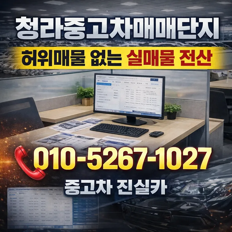 청라 중고차 허위매물 피하는 법 2026: 핵심 3가지 점검