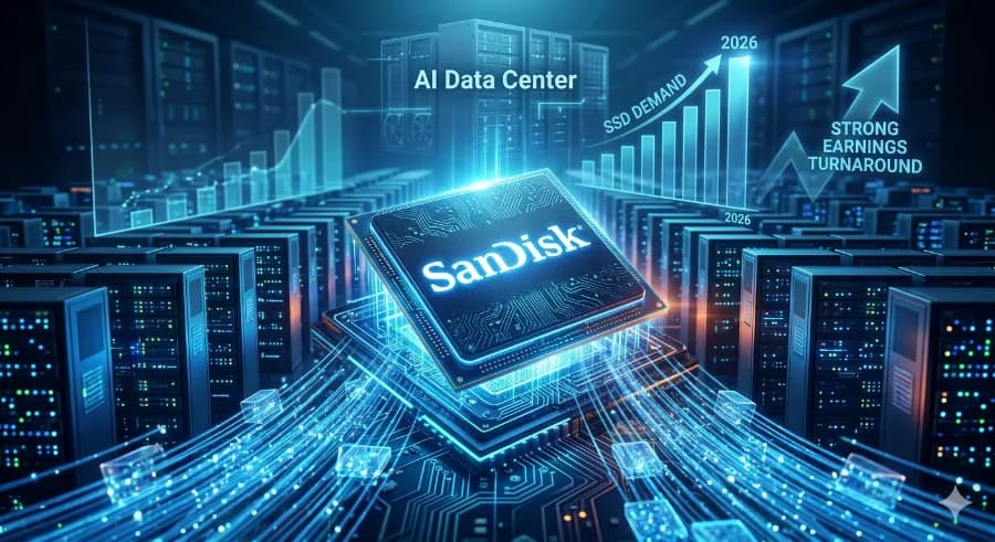 샌디스크 주가 2026년 전망: AI 시대 SSD 시장 선도 가능성은?