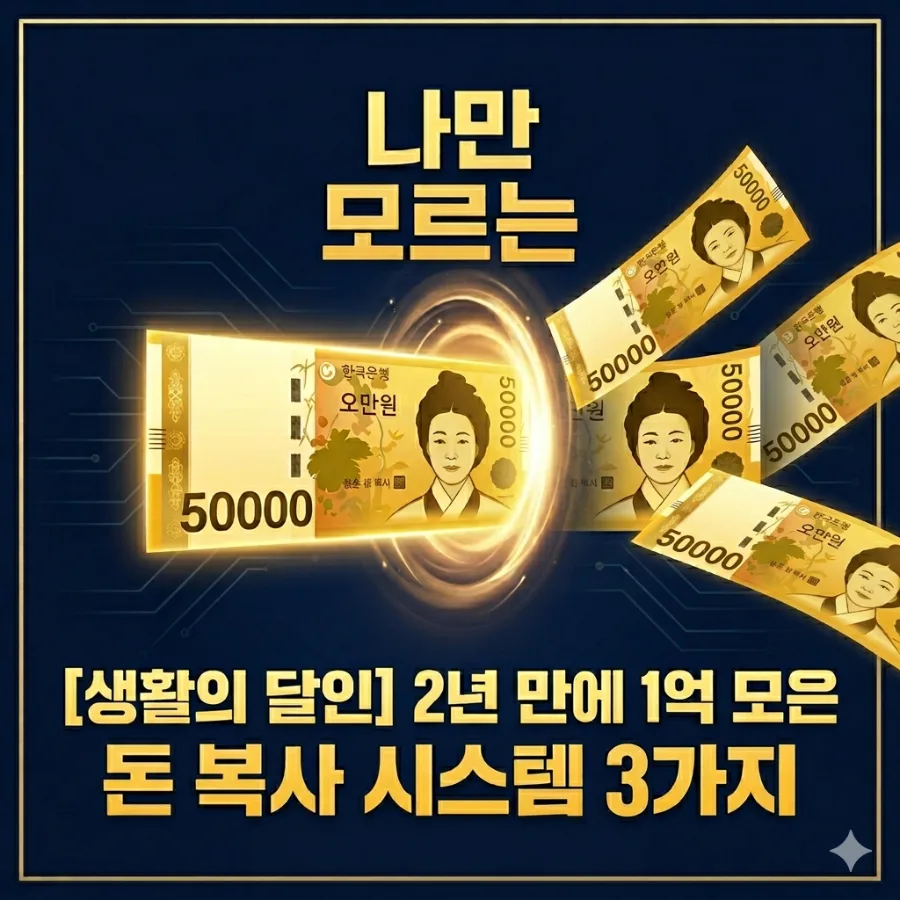 2년 만에 1억 모으기: 저축 달인 시스템 2026년 총정리