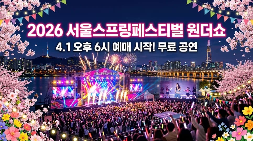 서울스프링페스티벌 '원더쇼' 2026 예매 완벽 공략