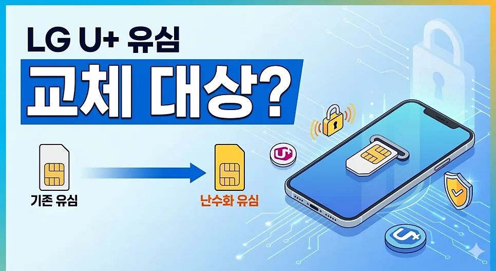 LG유플러스 유심 교체, 2026년 IMSI 난수화 적용 필수 이유 3가지