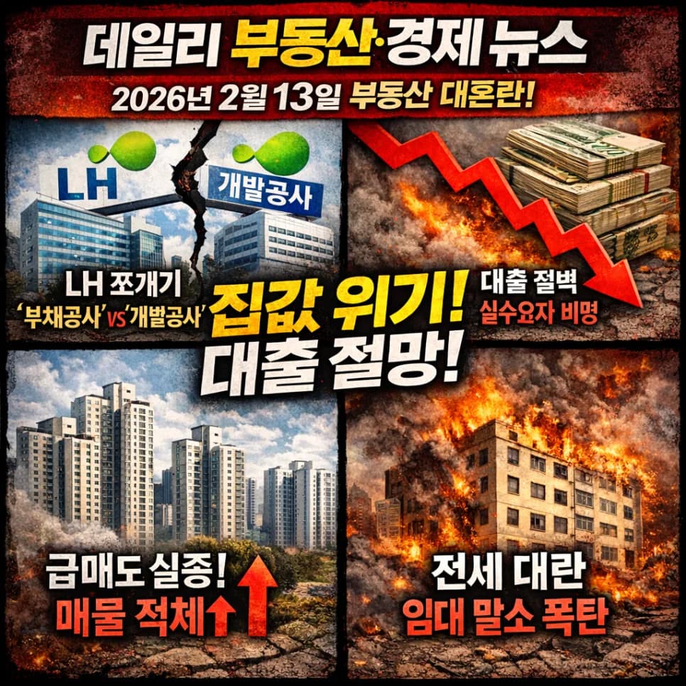LH 조직 개편과 대출 절벽 2026: 부동산 시장 전망 분석