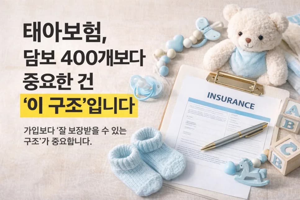 태아보험 제대로 설계하는 법 2026: 담보 400개보다 중요한 구조