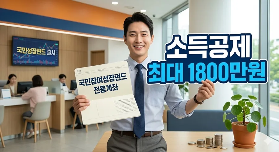 국민참여성장펀드 소득공제 2026년 1800만원 혜택 받는 법