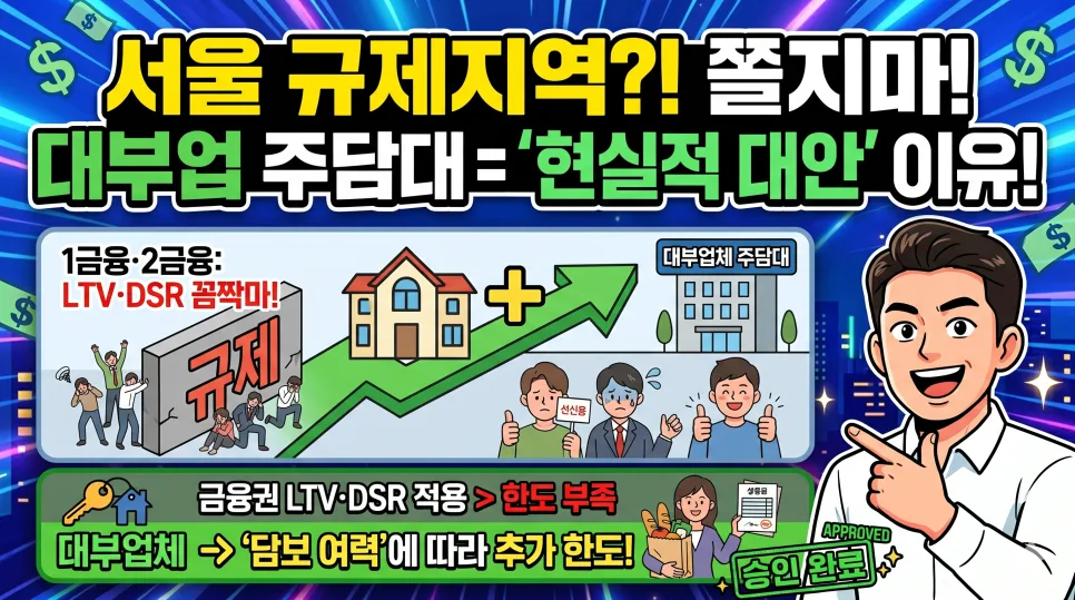 대부업체 주택담보대출 금리 비교 및 추가 한도 가능성 2026