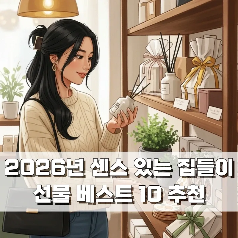 2026년 집들이 선물 추천: 받는 이 감동하는 센스템 10가지