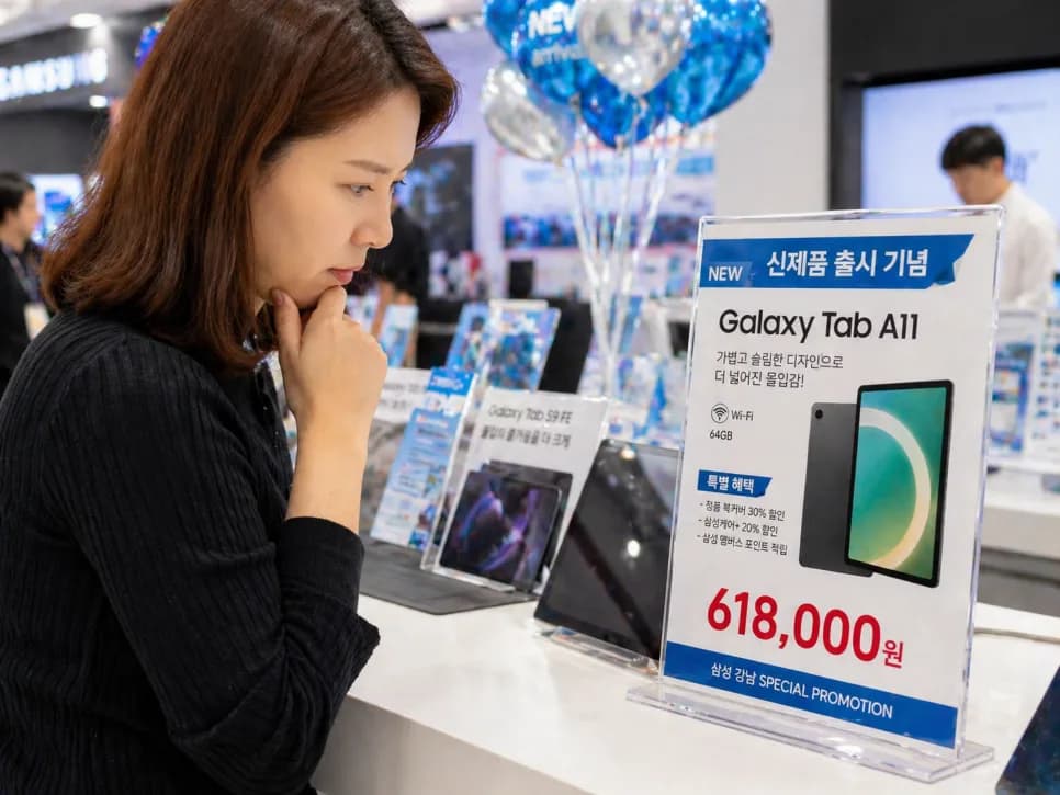 삼성 갤럭시탭 A11 어린이날 선물 0원 구매 비법 2026