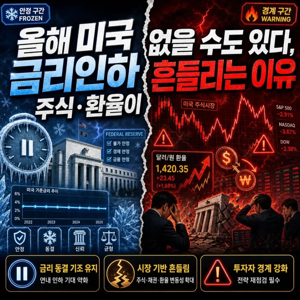 2026년 미국 금리 동결? 주식·환율 전망 및 투자 전략