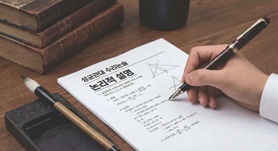 2026 성균관대 수리논술 합격 전략: 논리적 비약 줄이는 법