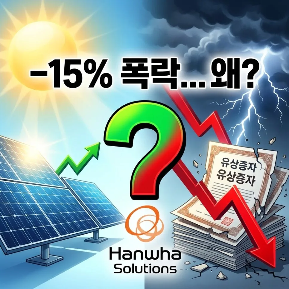 한화솔루션 주가 하락 원인과 전망 2026년 분석