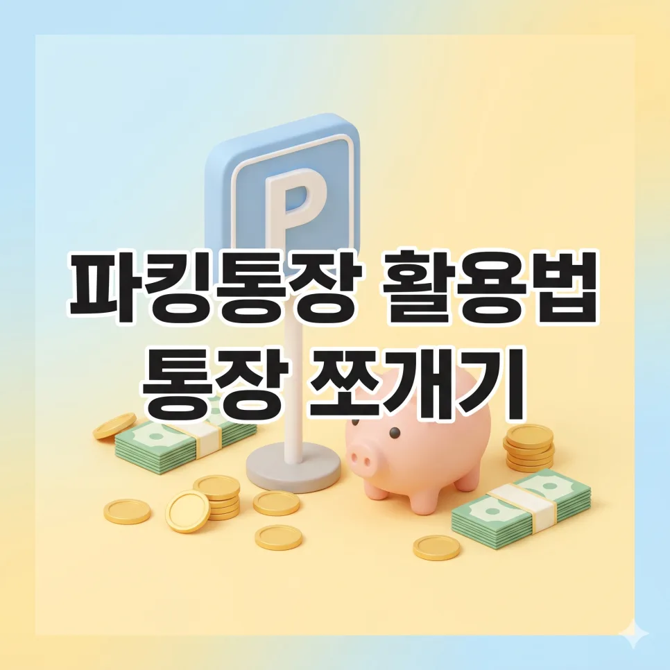 2026년 파킹통장 활용법: 통장 쪼개기 완벽 가이드