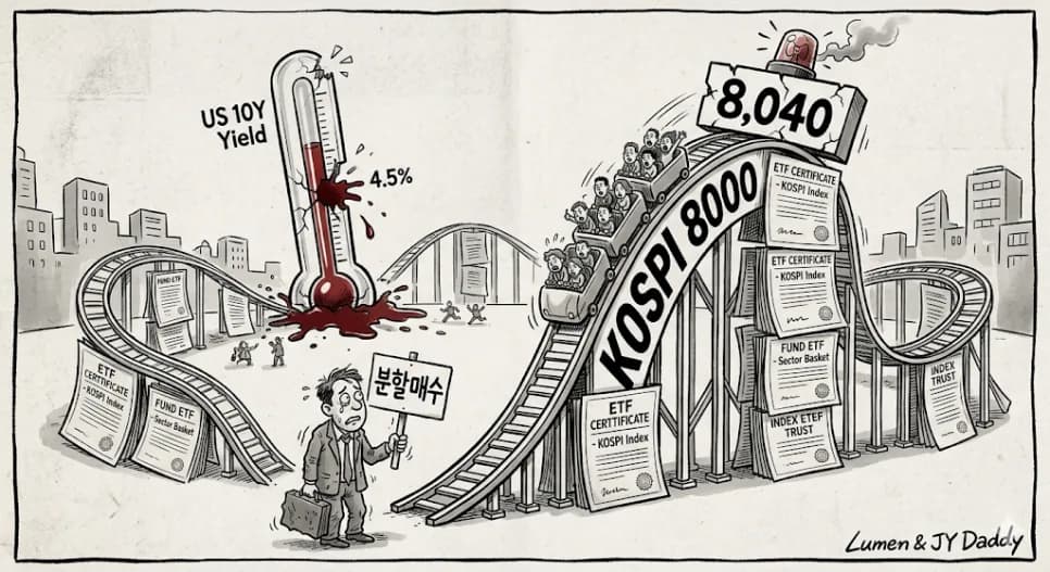 코스피 8000 붕괴, ETF 매도 리스크와 투자 원칙 2026년 전망