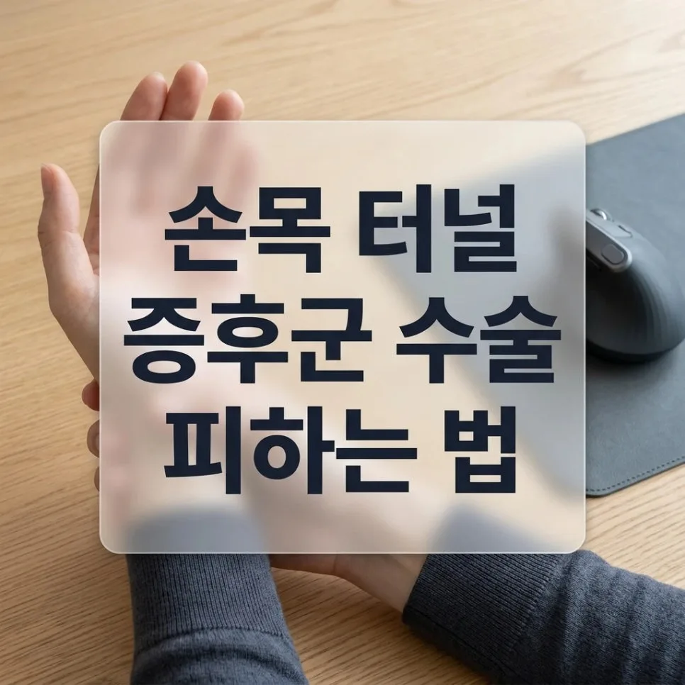 손목 터널 증후군 수술 없이 관리하는 3단계 비법 2026
