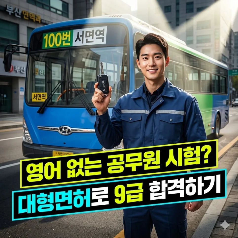 영어 없이 9급 운전직 공무원 합격 전략 2026 (초봉 4천)