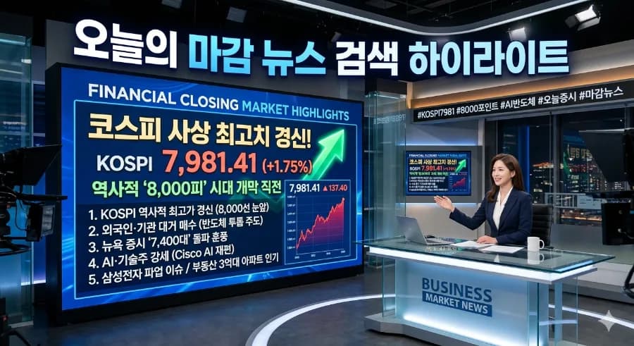 코스피 8000 시대 임박? 2026년 증시 핵심 요약 및 전망