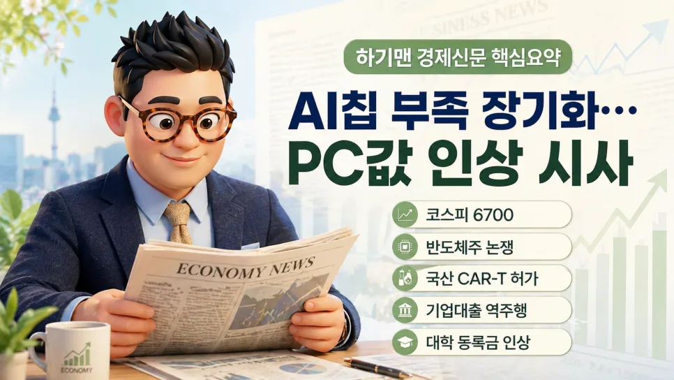 AI 칩 부족, PC값 인상 요인? 2026년 전망 총정리