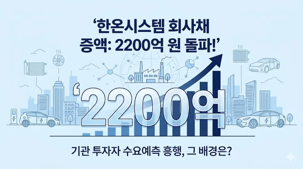한온시스템 회사채 2200억 증액, 투자 전 꼭 알아야 할 3가지 2026