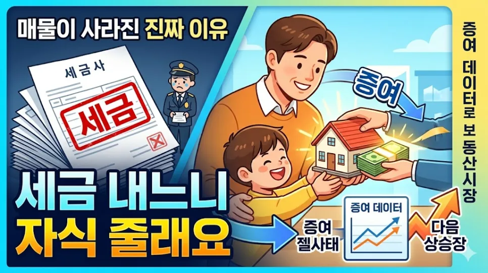 2026년 부동산 증여 급증 원인과 절세 전략 완벽 분석