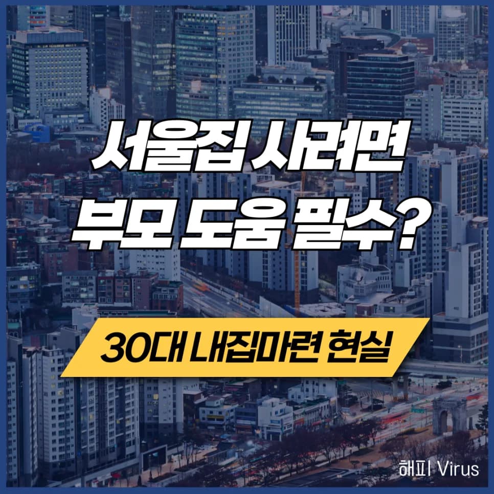 30대 서울 내 집 마련, 부모 도움 없이 가능할까? 2026년 현실 분석