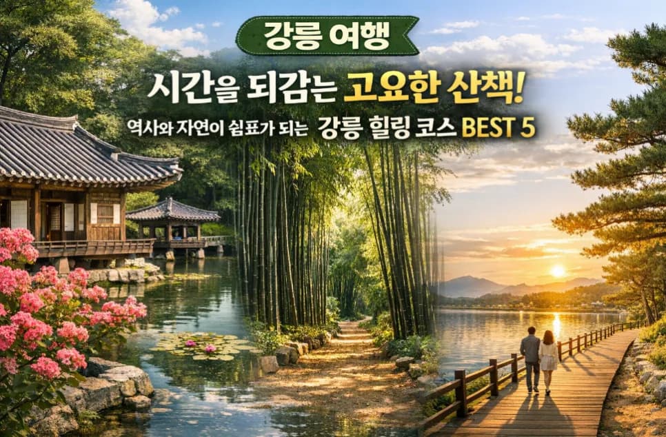 강릉 힐링 여행 코스 2026: 역사와 자연 속 쉼표 찾기