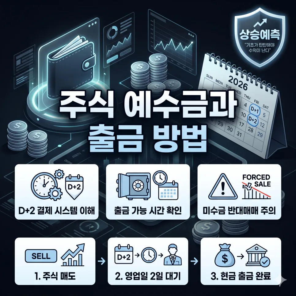 주식 예수금 출금, D+2 결제 시스템 완벽 이해 2026