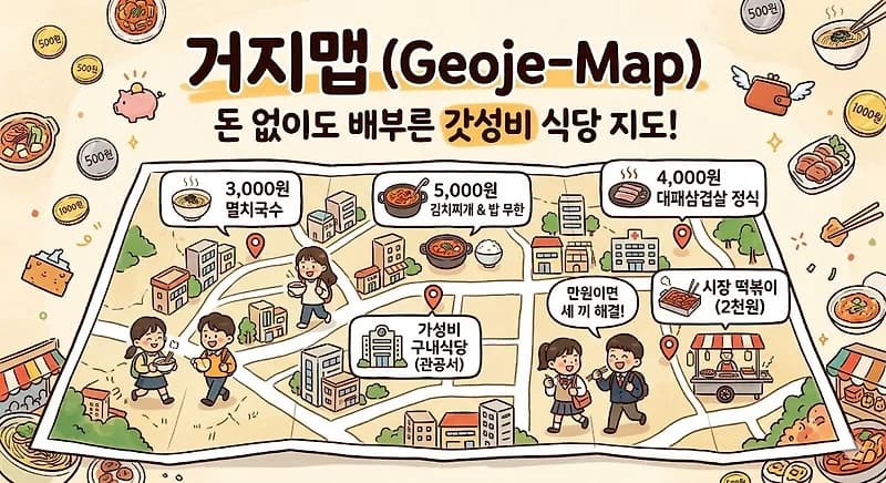 거지맵 2026: 갓성비 맛집 지도 만드는 법 & 서울 추천
