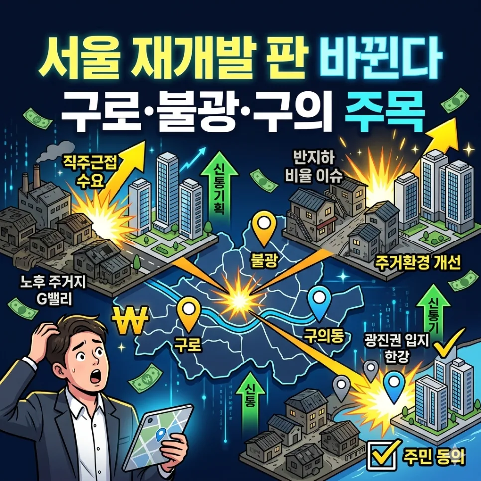 서울 신속통합기획 재개발 2026년 주목지 3곳 분석