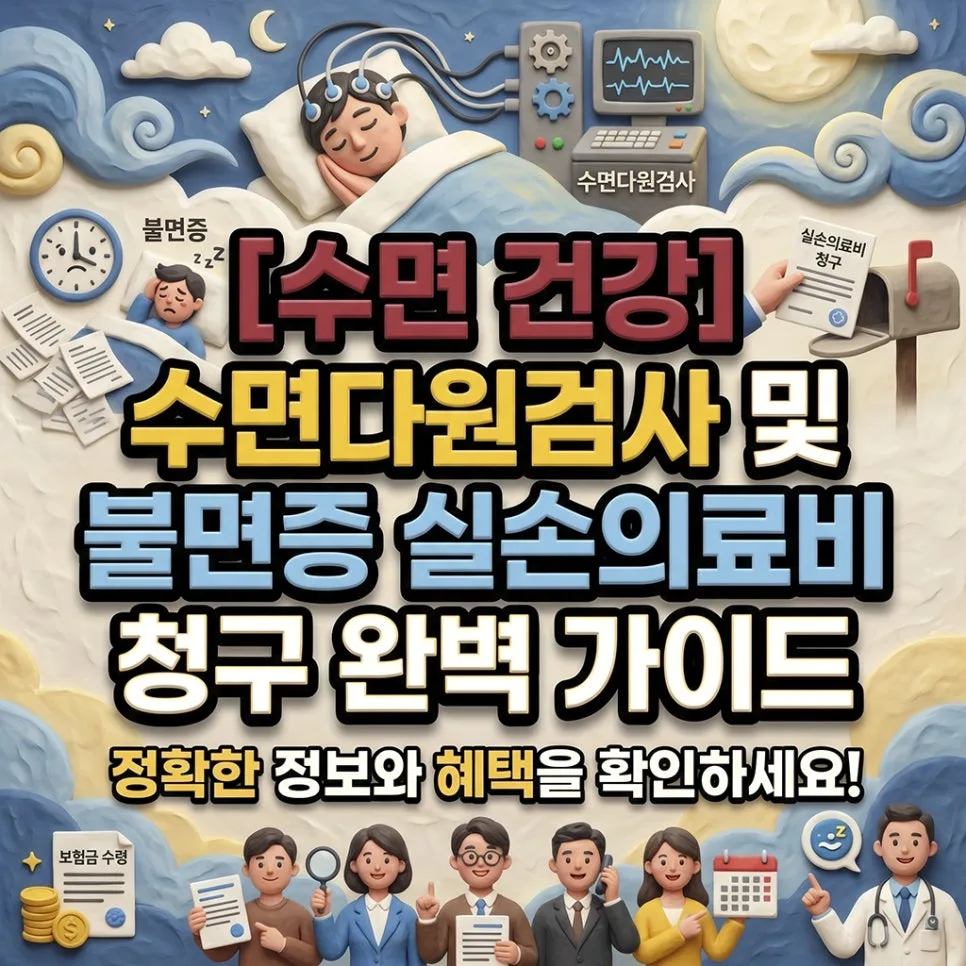 수면다원검사 건보 적용 조건 2026: 실비 청구 완벽 가이드