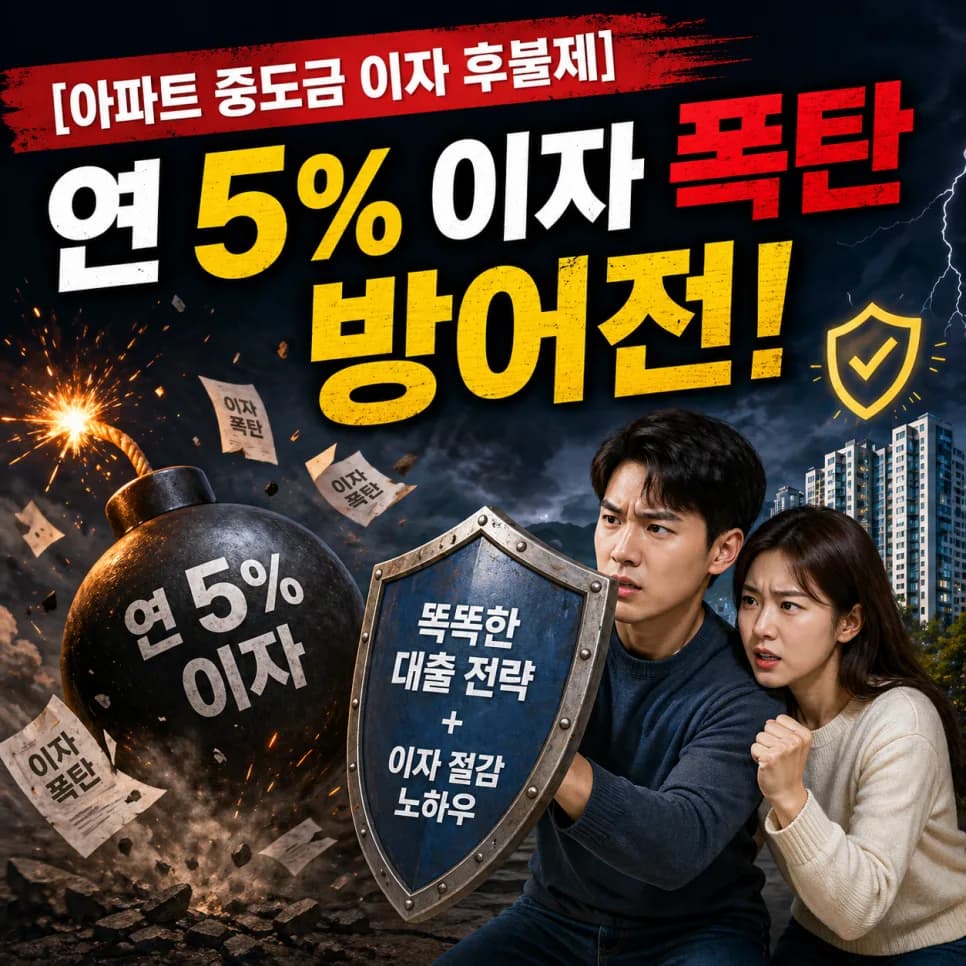 아파트 중도금 이자 후불제 vs 선납할인 2026년 최종 비교