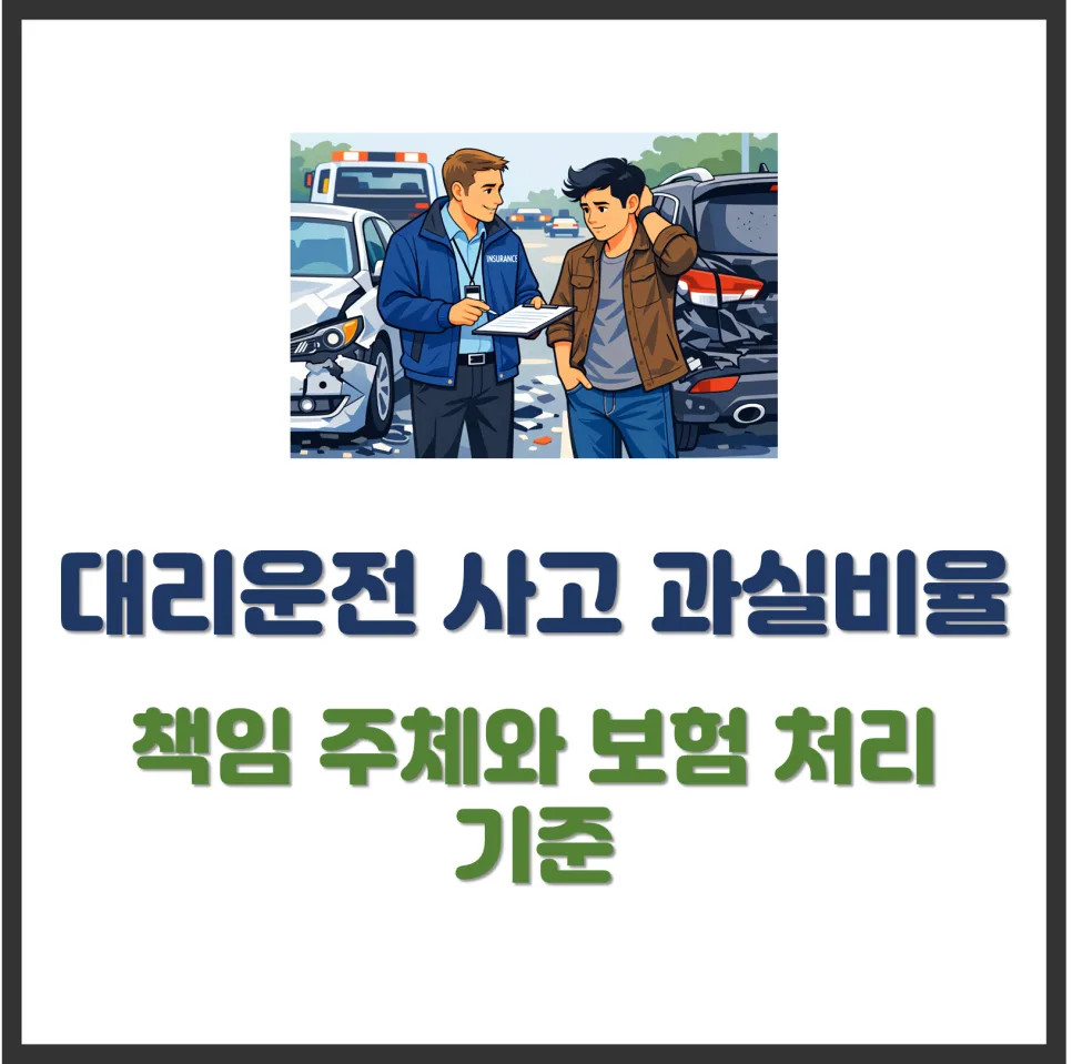대리운전 사고 책임 2026년 총정리: 과실 비율과 보험 처리 기준