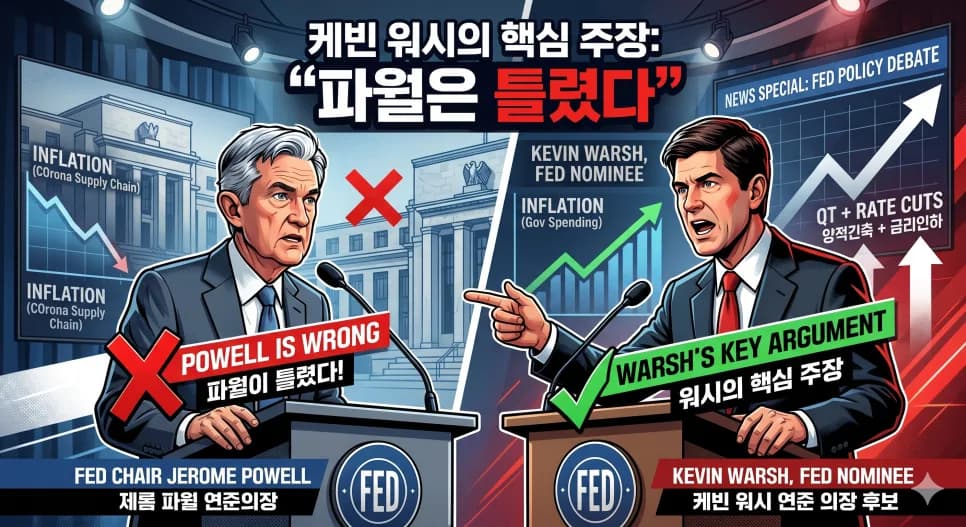 차기 연준 의장 후보 케빈 워시, 양발 운전 전략 2026년 전망