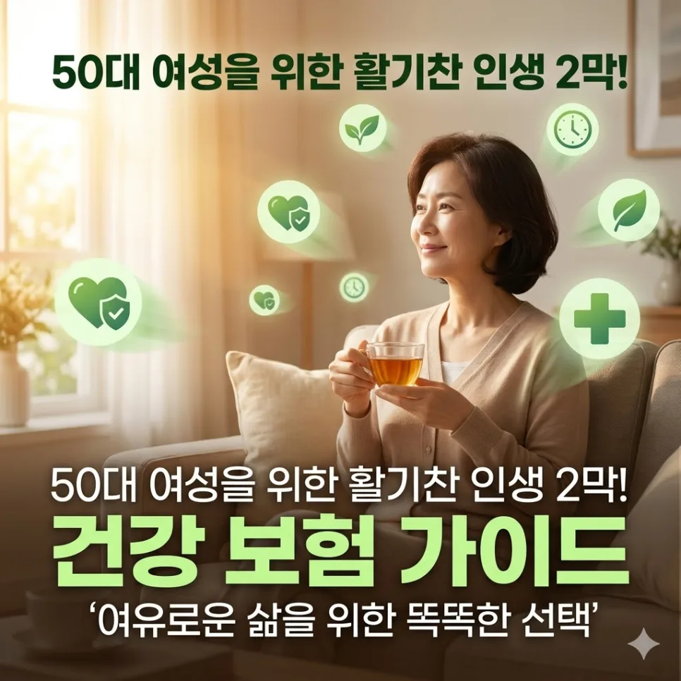 50대 여성 필수 보험 2026: 암·뇌·심장 3대 질병 대비 총정리