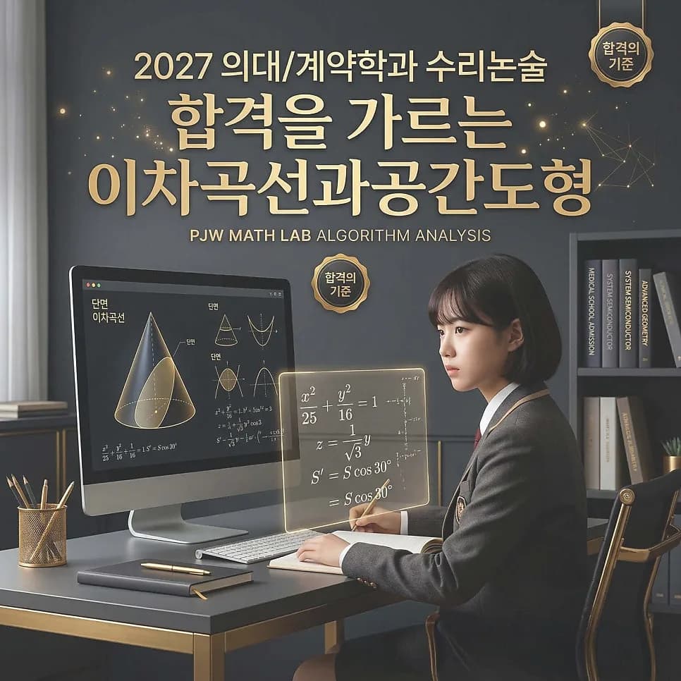 2027 의대/계약학과 수리논술: 이차곡선·공간도형 핵심 공략법 2026