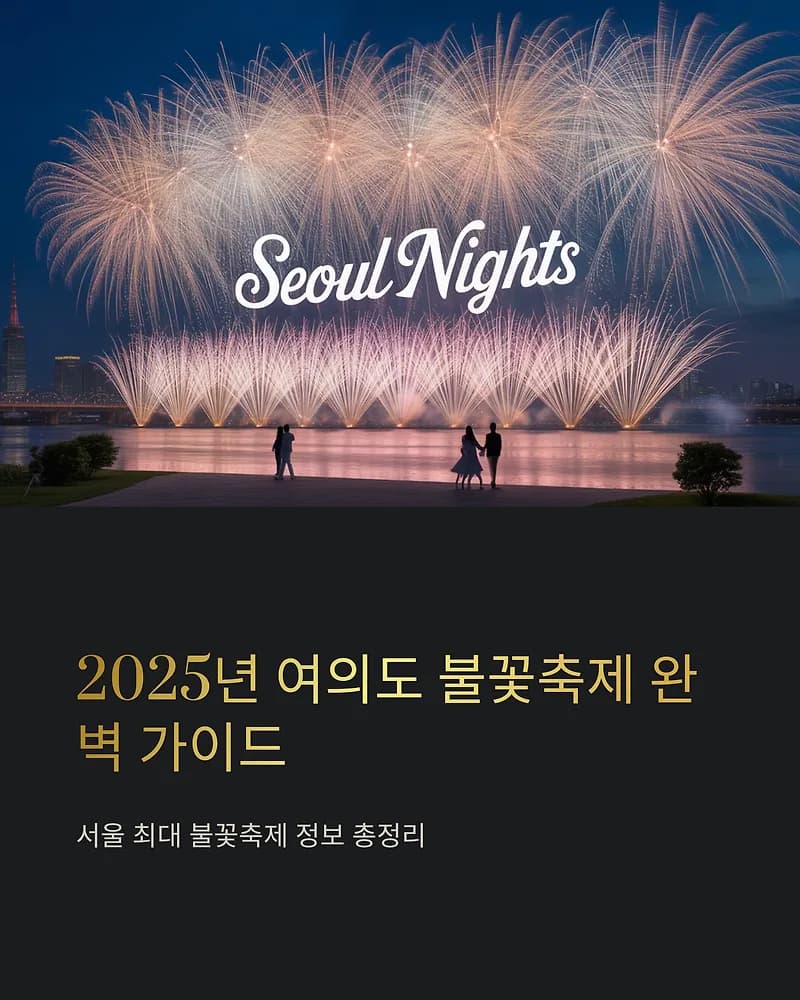 2025 여의도 불꽃축제: 명당, 교통 통제, 주차 완벽 정리