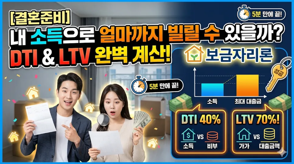 신혼부부 보금자리론 소득 요건 2026년 완벽 분석
