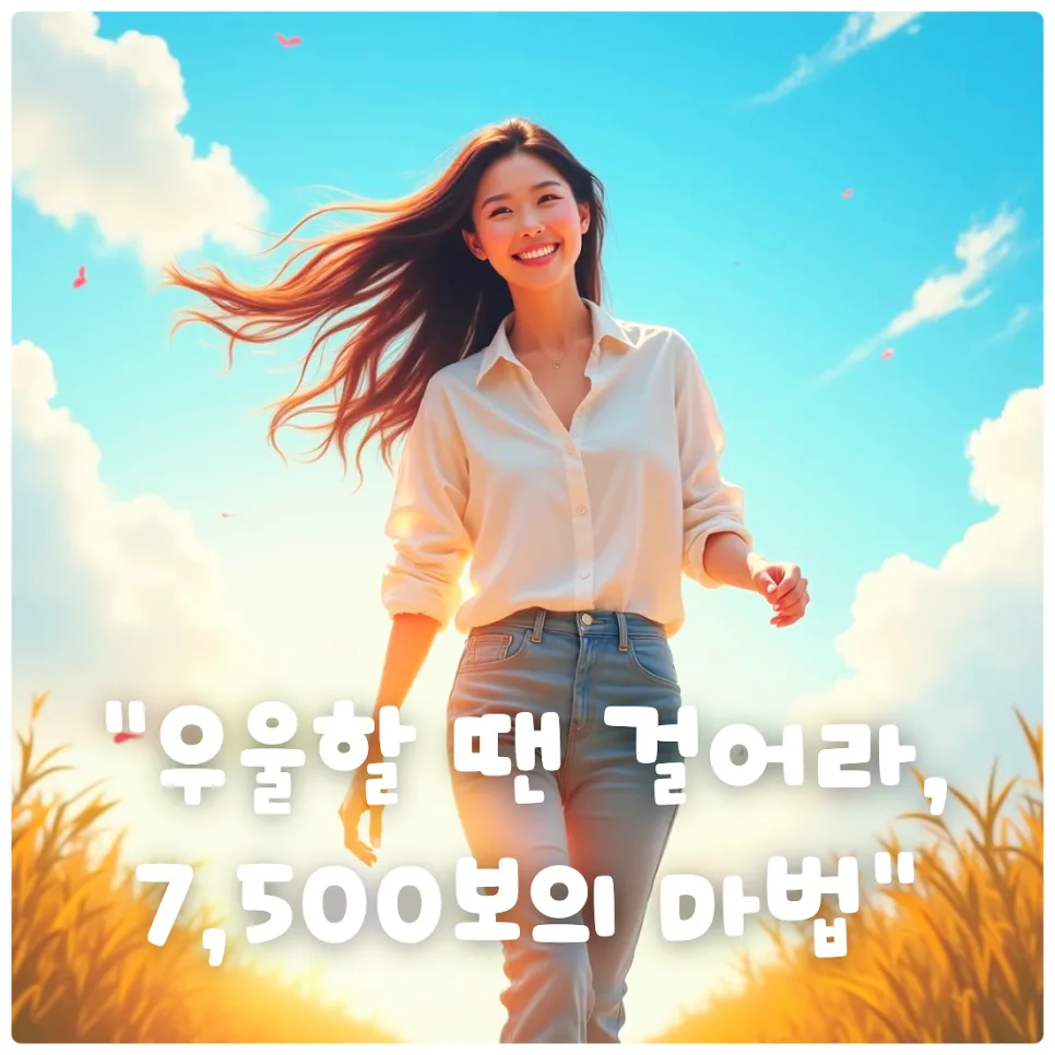 하루 7,500보 걷기, 우울감 42% 감소 효과 2026년 총정리