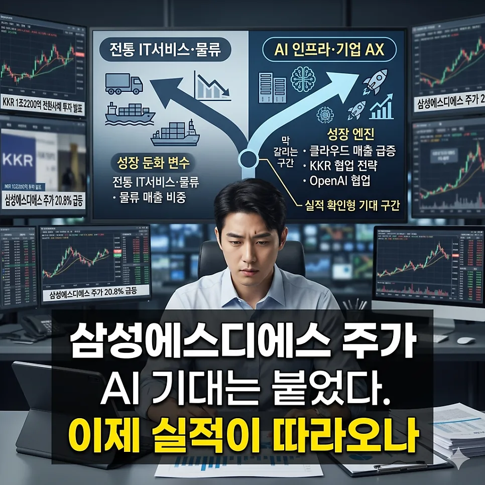 삼성SDS 주가 급등 요인 2026: AI 전환 파트너 재평가 전망