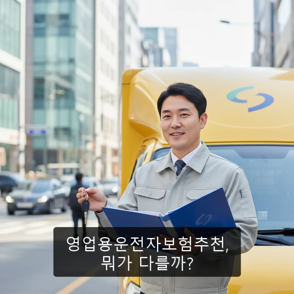 영업용 운전자보험 2026년, 필수 보장과 선택 기준 총정리