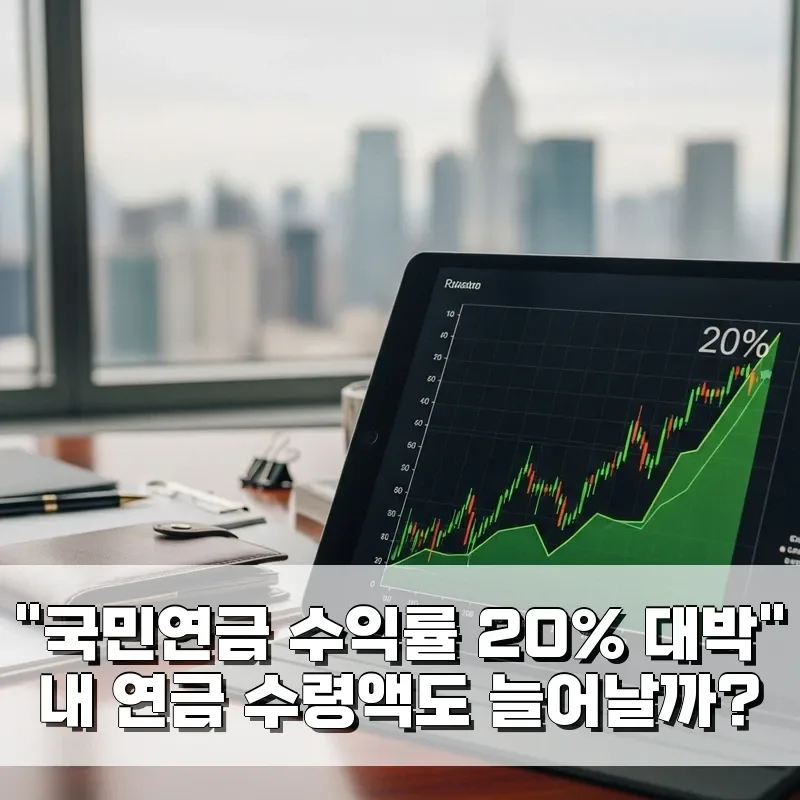 국민연금 20% 수익률, 내 연금 수령액은 얼마나 오를까? 2026 전망