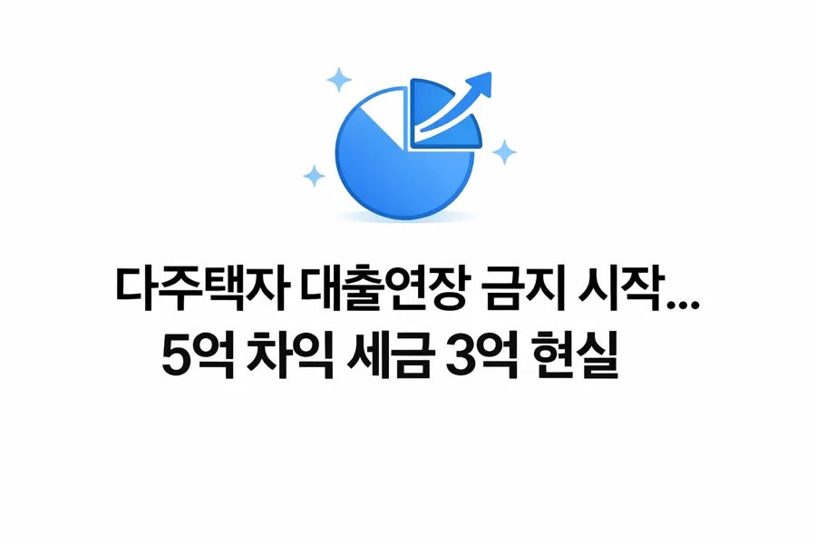 다주택자 대출 규제 2026: 양도세 폭탄 피하는 법