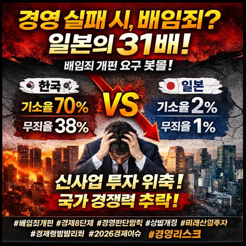 배임죄 개편, 경영 위축 우려 2026년 총정리
